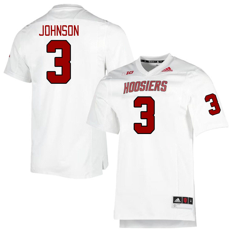 Men #3 JoJo Johnson Indiana Hoosiers College Football Jerseys Stitched Sale-Retro